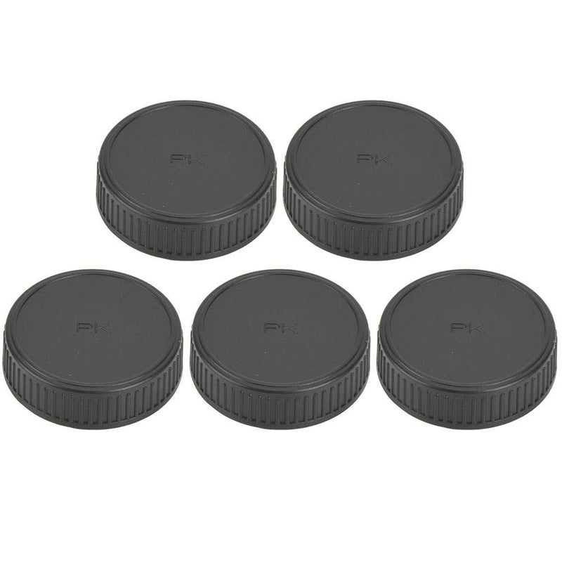 ANGGREK Lens Rear 5PCS Camera Lens Plastic Rear Portable Protective Cover Fits for PK Mount SLR Camera Lens Lens Protective Cover and Wear-Resistant - Image 1